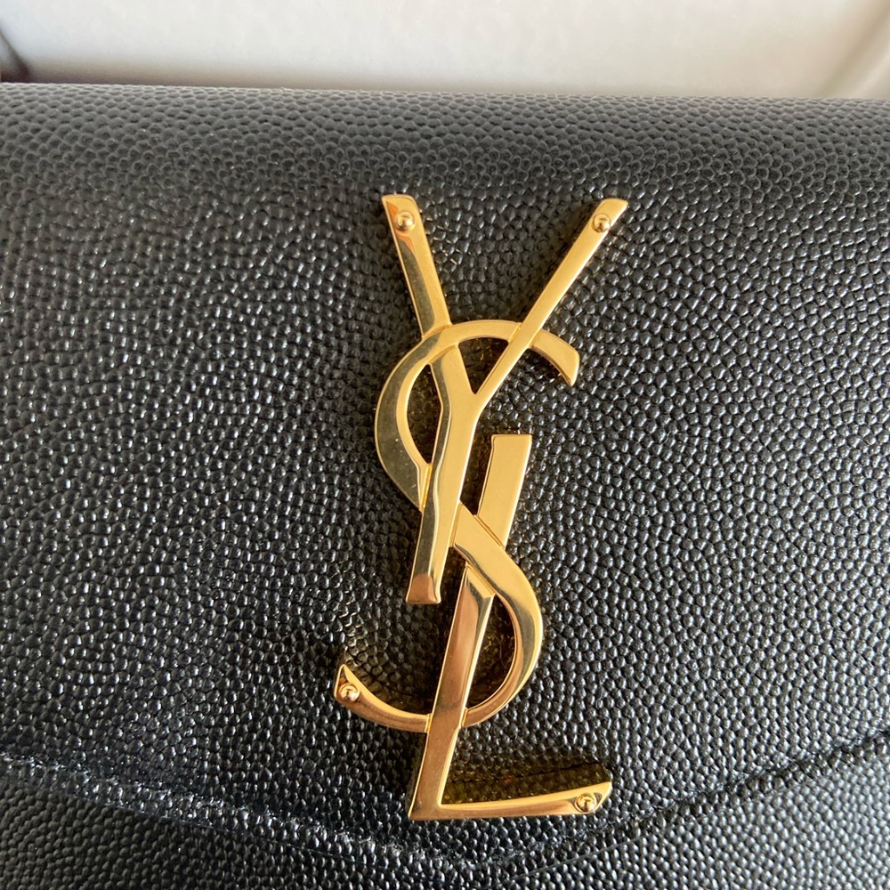Saint Laurent uptown leather envelope pouch - Picture 2 of 12